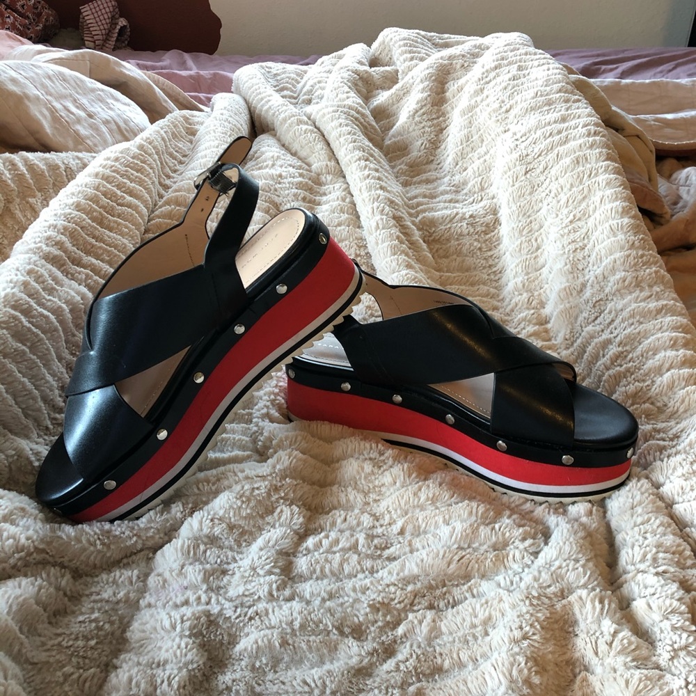 Zara Woman Studded Platform Sandals✨